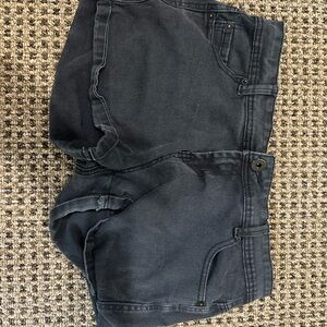 Black Denim Shorts